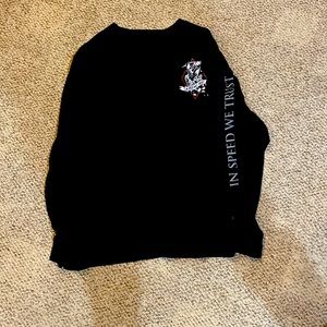 “In speed we trust” Mens long sleeve tuner cult reaper shirt